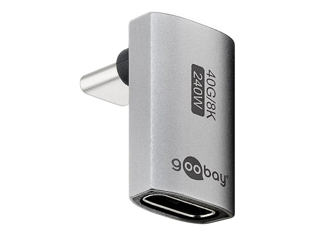 Pilt Goobay 74442 USB-C™ Adapter Vertical 90° Long, USB4™ | Goobay