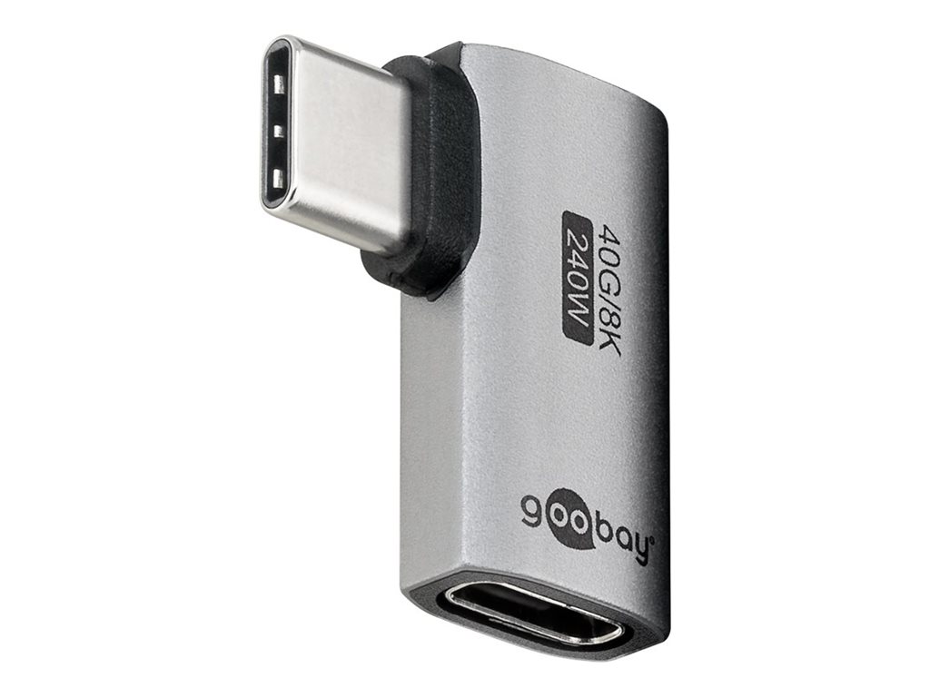 Pilt Goobay 74441 USB-C™ Adapter Horizontal 90°, USB4™ | Goobay