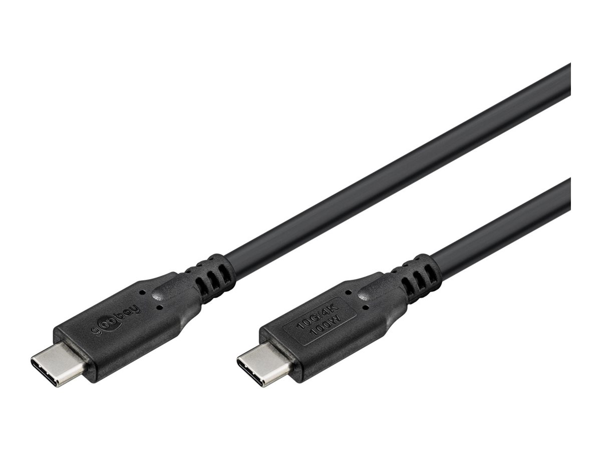 Pilt Goobay USB-C™ Cable, USB 3.2, 100 W, 10 Gbit/s, Power Delivery, 2 m, Black | Goobay