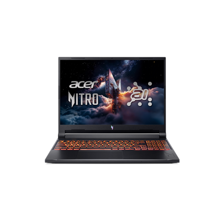 Pilt Acer | Nitro V 16 AI ANV16-42-R1PE | Shale Black | 16 " | IPS | WUXGA | 1920 x 1200 pixels | AMD Ryzen 5 | 240 | 16 GB | DDR5 | Solid-state drive capacity 512 GB | NVIDIA GeForce RTX 5050 | GDDR7 | 8 GB | Windows 11 Home | 802.11ax | Bluetooth version 5.3 | Keyboard language US international | Keyboard backlit | Warranty 24 month(s)