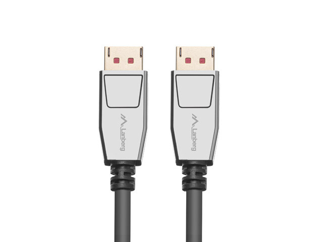 Pilt Lanberg DisplayPort M/M Cable 20 PIN V1.4 8K 60HZ | CA-DPDP-20CU-0010-BK | 1 m