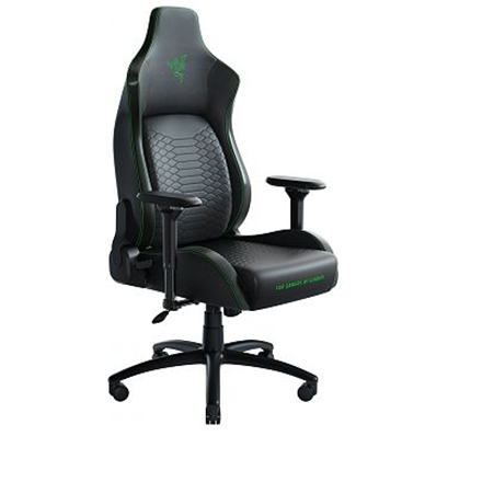 Pilt Razer mm | PVC Leather; Metal; Plywood | Iskur Ergonomic Gaming Chair Black/Green