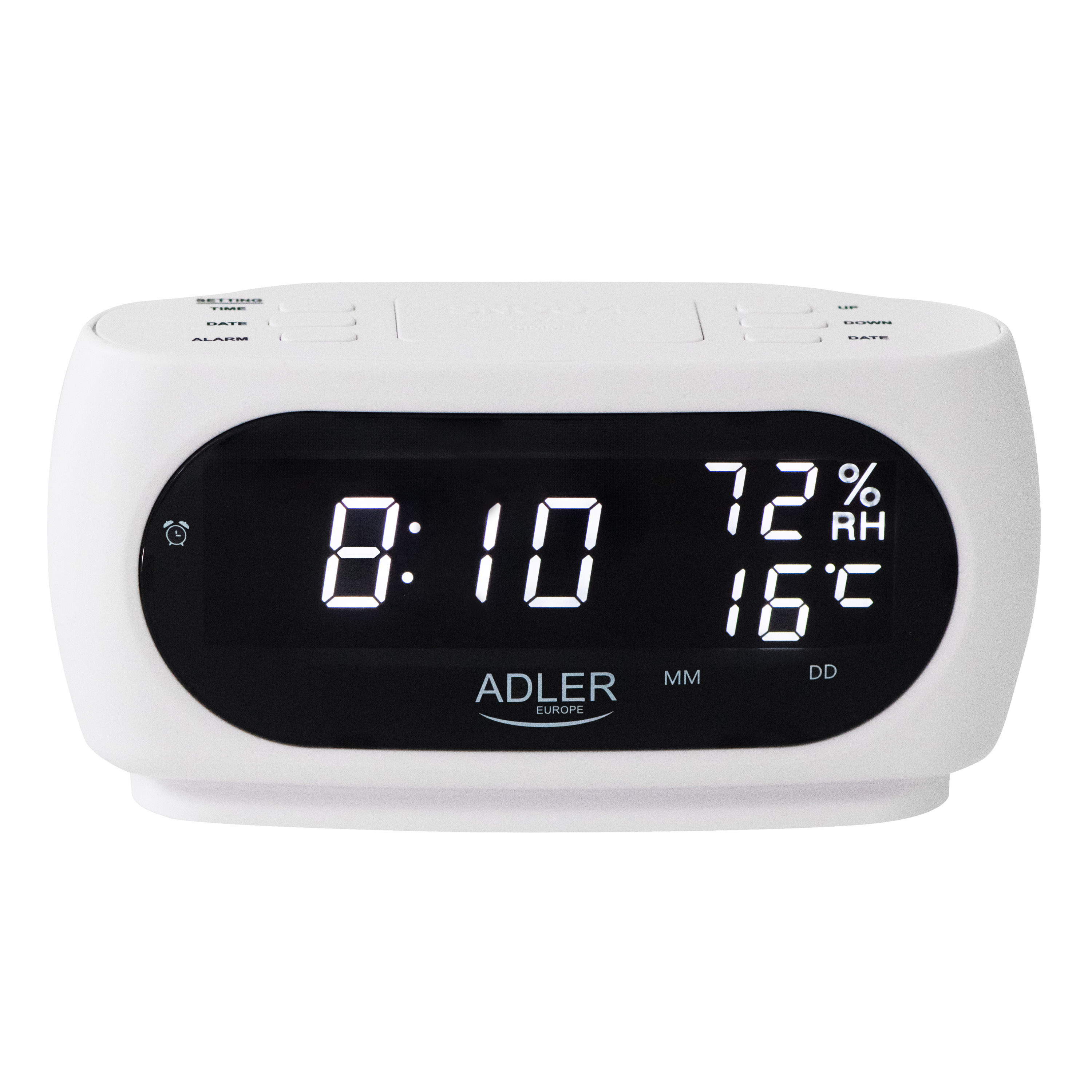 Pilt Adler LED clock with thermometer | AD 1186