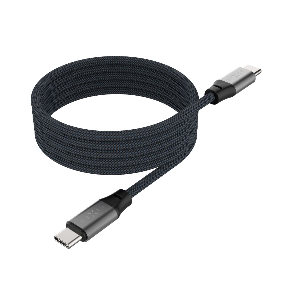 Pilt Fixed | Magnetic Braided Cable USB-C/USB-C, USB 2.0, Gray | FIXDBM-CC2-GR