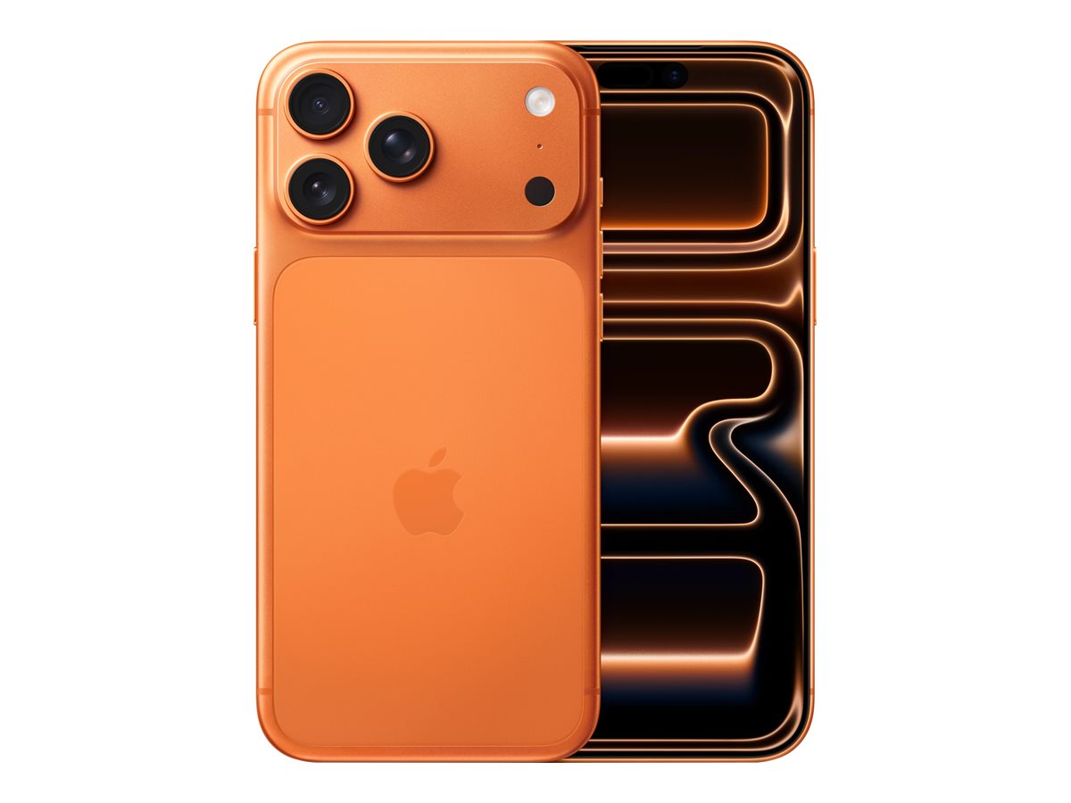 Pilt Apple iPhone 17 Pro Max | Cosmic Orange | 6.9 " | Super Retina XDR display | 2868 x 1320 pixels | A19 Pro | Internal RAM 12 GB | 256 GB | Dual SIM | 5G | Main camera resolution 48+48+48 MP | Secondary camera resolution 18 MP | iOS | 26