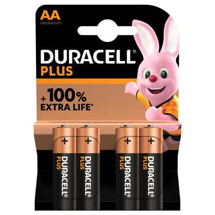 Pilt Duracell | AA | Alkaline | 4 pc(s) | Plus MN1500