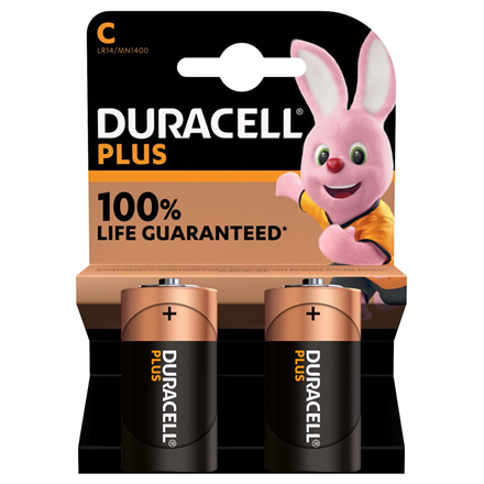 Pilt Duracell | C | Alkaline | 2 pc(s) | Plus MN1400