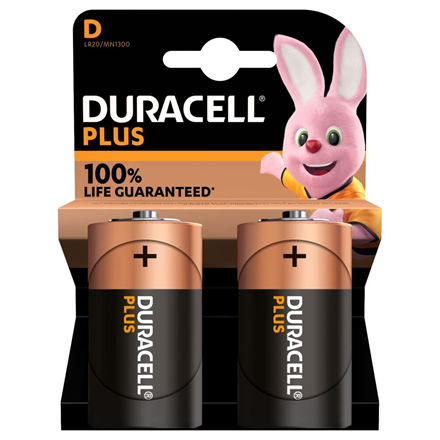 Pilt Duracell | D | Alkaline | 2 pc(s) | Plus MN1300