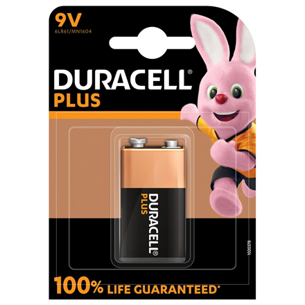 Pilt Duracell | 9V | Alkaline | 1 pc(s) | Plus MN1604