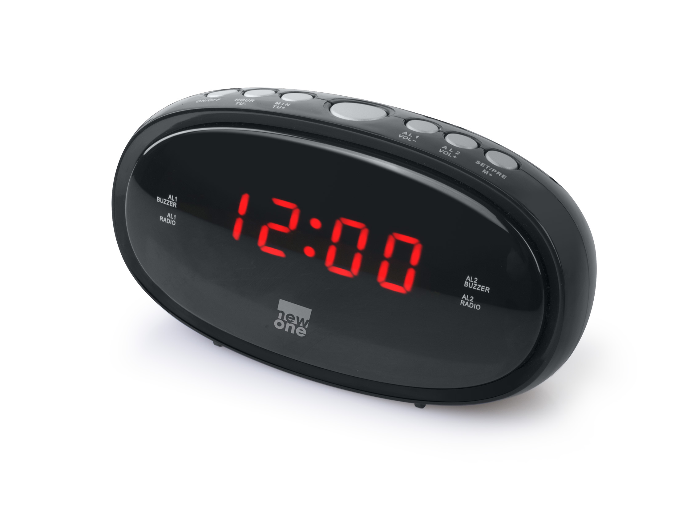 Pilt New-One | Clock-radio | CR100 | Alarm function | Black