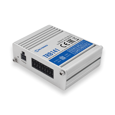 Pilt LTE Gateway: No WiFi, 4G, Input/Output, Micro USB | LTE Gateway | TRB141 | No Wi-Fi | Ethernet LAN (RJ-45) ports 0 | Mesh Support No | MU-MiMO No | 2G/3G/4G | Antenna type 1 x SMA for LTE | 1 x Virtual network interface via micro USB
