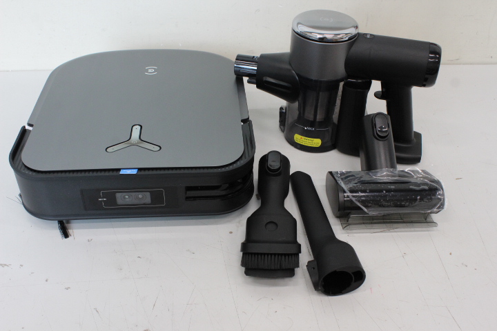 Pilt SALE OUT.  | Ecovacs Robotic Vacuum Cleaner+Handheld | DEEBOT X2 COMBO | Wet&Dry | Operating time (max) 210 min | 6400 mAh | Dust capacity 0.42 L | 8700 Pa | Black | REFURBISHED, USED, DIRTY, SCRATCHED