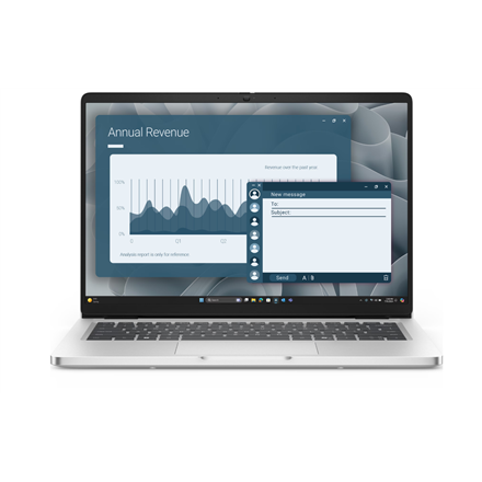 Pilt Dell Pro 14 PC14255 | Platinum Silver | 14 " | IPS | FHD+ | 1920 x 1200 pixels | Anti-glare | AMD Ryzen AI 5 PRO | 340 | 16 GB | DDR5 | Solid-state drive capacity 512 GB | AMD Radeon 840M Graphics | Windows 11 Pro | 802.11ax | Keyboard language English | Keyboard backlit | Warranty 36 month(s) | Battery warranty 12 month(s)