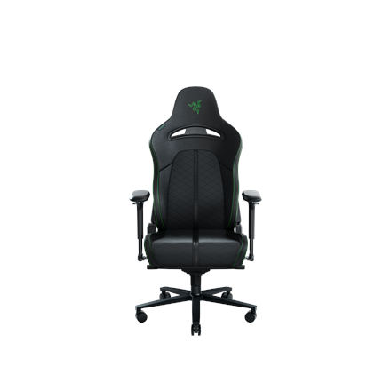 Pilt Razer Enki Gaming Chair with Enchanced Customization, Black/Green | Razer mm | EPU Synthetic Leather; Steel; Aluminium | Enki Ergonomic Gaming Chair Black/Green