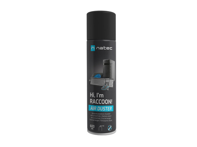 Pilt Natec Compressed Air Duster, Raccoon Air, 600 ml | Natec | NSC-1763 | Air Duster | 600 ml