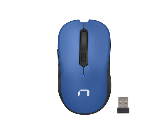 Pilt Natec Mouse, Robin, Wireless, 1600 DPI, Optical, Blue Natec | Mouse | Optical | Wireless | Blue | Robin