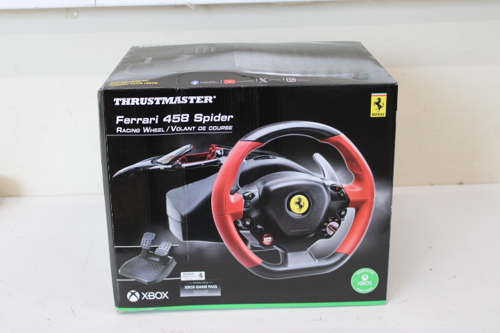 Pilt SALE OUT. Thrustmaster Steering Wheel Ferrari 458 Spider Racing Wheel, Black/Red | Thrustmaster | Steering Wheel Ferrari 458 Spider Racing Wheel | DAMAGED PACKAGING | Black/Red