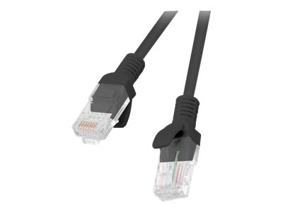 Pilt Lanberg Patchcord CAT.6 UTP fluke passed | PCU6-10CC-0025-BK | 0.25 m