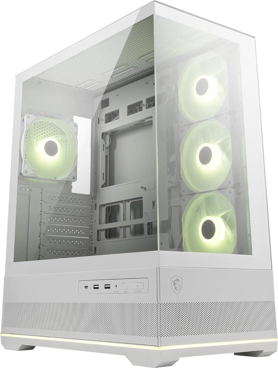 Pilt MSI | PC Case | MAG PANO 110R PZ WHITE | White | Mid-Tower | Power supply included No
