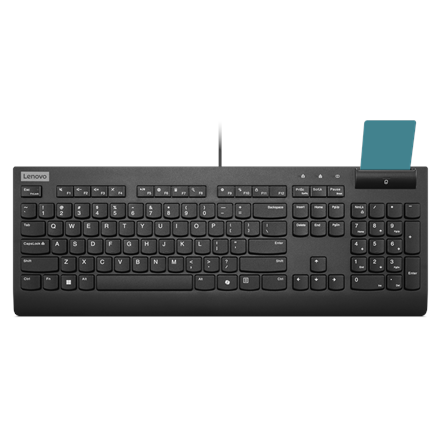 Pilt Lenovo Smartcard II | Keyboard | Wired | Estonian | Black | USB-A | Plunger type switch