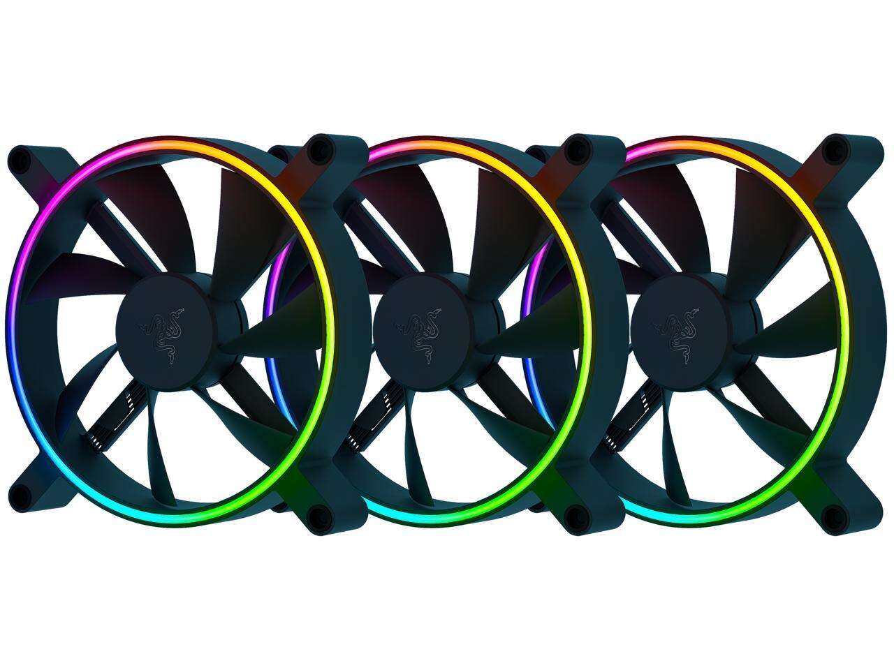 Pilt Razer | Kunai Chroma RGB 140mm LED | PWM Performance Fan - 3 Pack | Hydraulic?