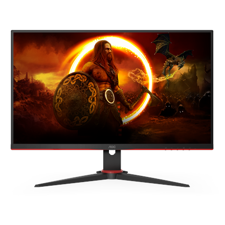 Pilt AOC | 1920 x 1080 | Gaming Monitor | 24G2SAE/BK | 24 " | VA | FHD | 16:9 | 165 Hz | 4 ms | 350 cd/m² | HDMI ports quantity 2 | Black/Red | Warranty 36 month(s)