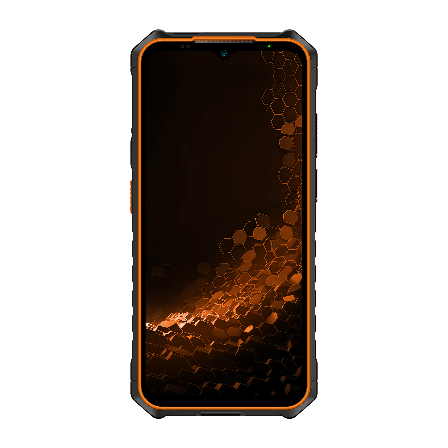 Pilt Hammer Iron | V | Orange | 6.5 " | IPS | 1600 x 720 pixels | Mediatek | Helio G36 | Internal RAM 6 GB | 64 GB | microSD | Dual SIM | Nano SIM | 3G | 4G | Main camera resolution 50 MP | Secondary camera resolution 8 MP | Android | 13