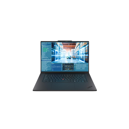 Pilt Lenovo ThinkPad P1 G8 | Black | 16 " | IPS | WUXGA | 1920 x 1200 pixels | Anti-glare | Intel Core Ultra 7 | 255H | 64 GB | LPCAMM2 LPDDR5x | Solid-state drive capacity 1000 GB | NVIDIA RTX PRO 2000 Blackwell Generation | GDDR7 | 8 GB | Windows 11 Pro | 802.11be | Bluetooth version 5.4 | Keyboard language English | Keyboard backlit | Warranty 36 month(s) | Battery warranty 12 month(s)