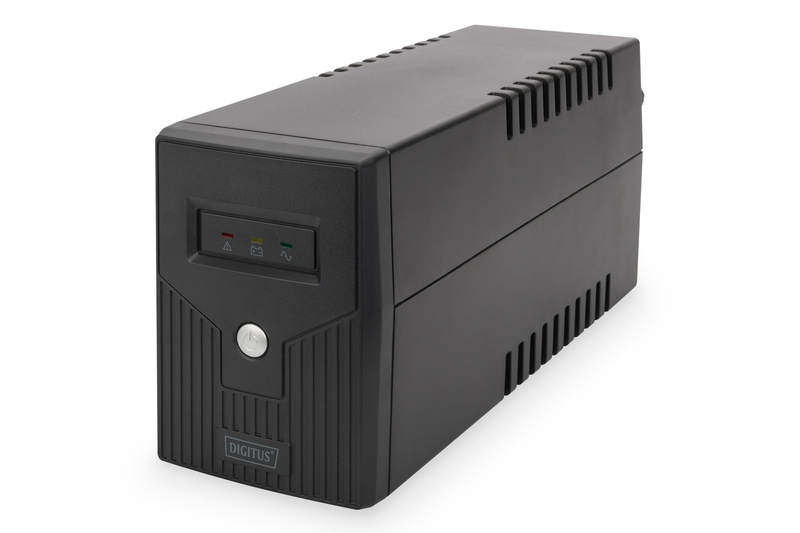 Pilt Digitus | Line-Interactive UPS | Line-Interactive UPS DN-170063, 600VA, 360W, 1x 12V/7Ah battery, 2x CEE 7/7 outlet, 2x RJ-11, 1x USB 2.0 type B, LED, Simulated Sine Wave, 298x101x142mm, 4.35kg | 600 VA | 360 W | V