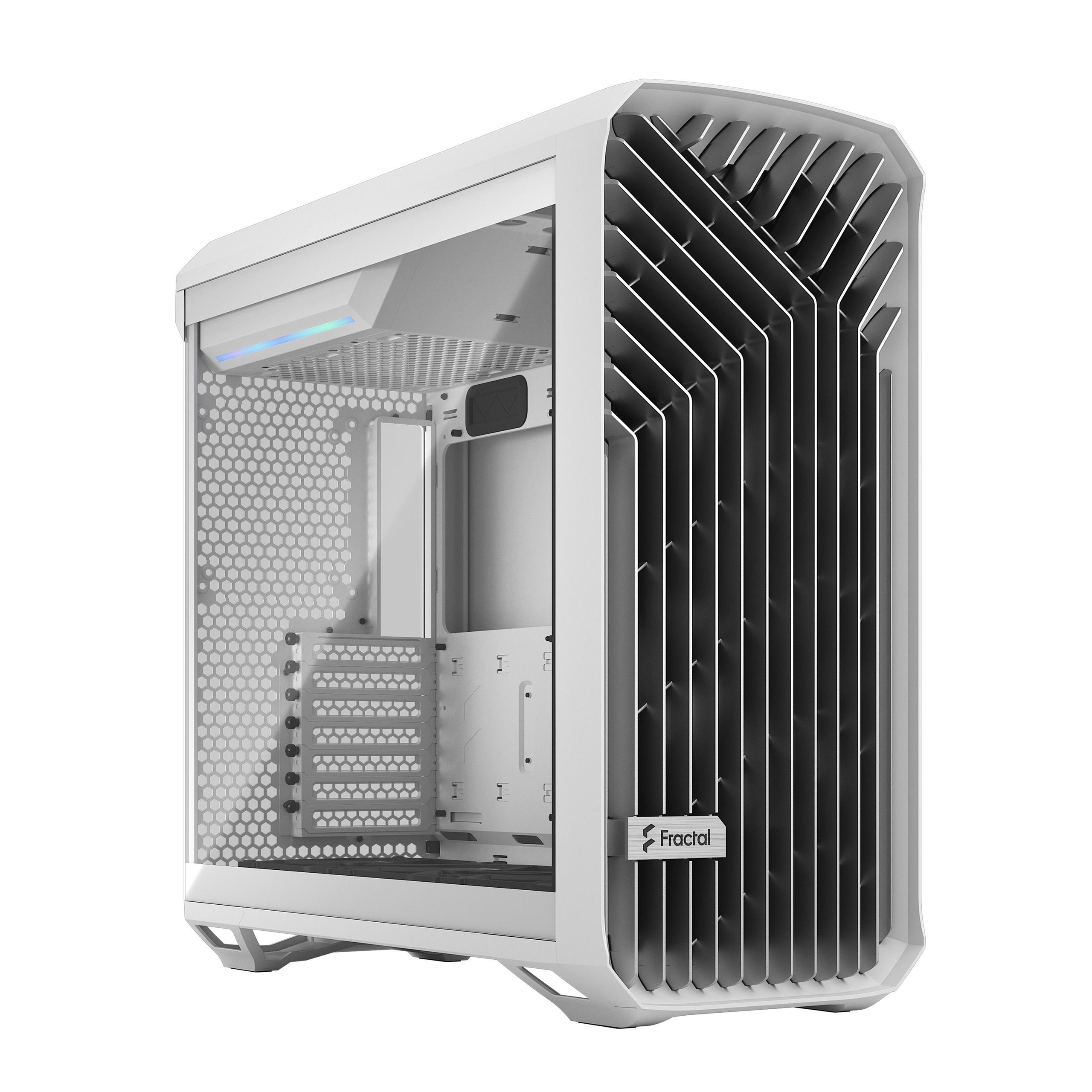 Pilt Fractal Design | Torrent Compact TG Clear Tint | Side window | White | Power supply included | ATX