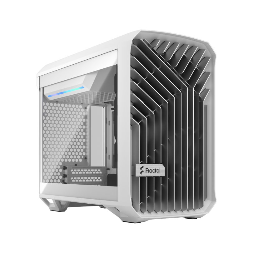 Pilt Fractal Design | Torrent Nano TG Clear Tint | Side window | White | Power supply included | ATX