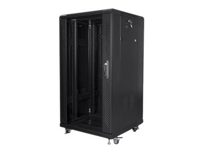Pilt Lanberg | Rack cabinet 19" free-standing 22U/600x600 (flat pack) | FF01-6622-12B | Black