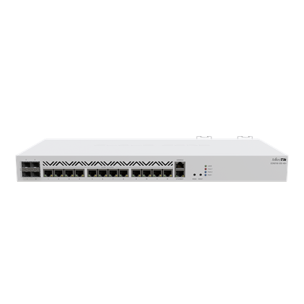 Pilt Mikrotik Cloud Core Router CCR2116-12G-4S+, 16-CORE 2 GHZ ARM CPU, 16 GB DDR4 RAM, 4x10G SFP+ ports, 13xGigabit LAN ports, 1x RJ45 Serial port, 1x M.2 slots, 16 core CPU, 16 GB RAM, Dual redundant power supply, RouterOS L6 | Cloud Core Router | CCR2116-12G-4S+ | Mbit/s | Mbit/s | Ethernet LAN (RJ-45) ports 13 | Mesh Support | MU-MiMO | Antenna type | 12 month(s)