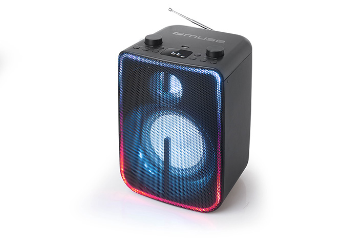 Pilt Muse | Bluetooth Party Box Speaker with Battery | M-1802DJ | 60 W | Bluetooth | Black | Wireless connection