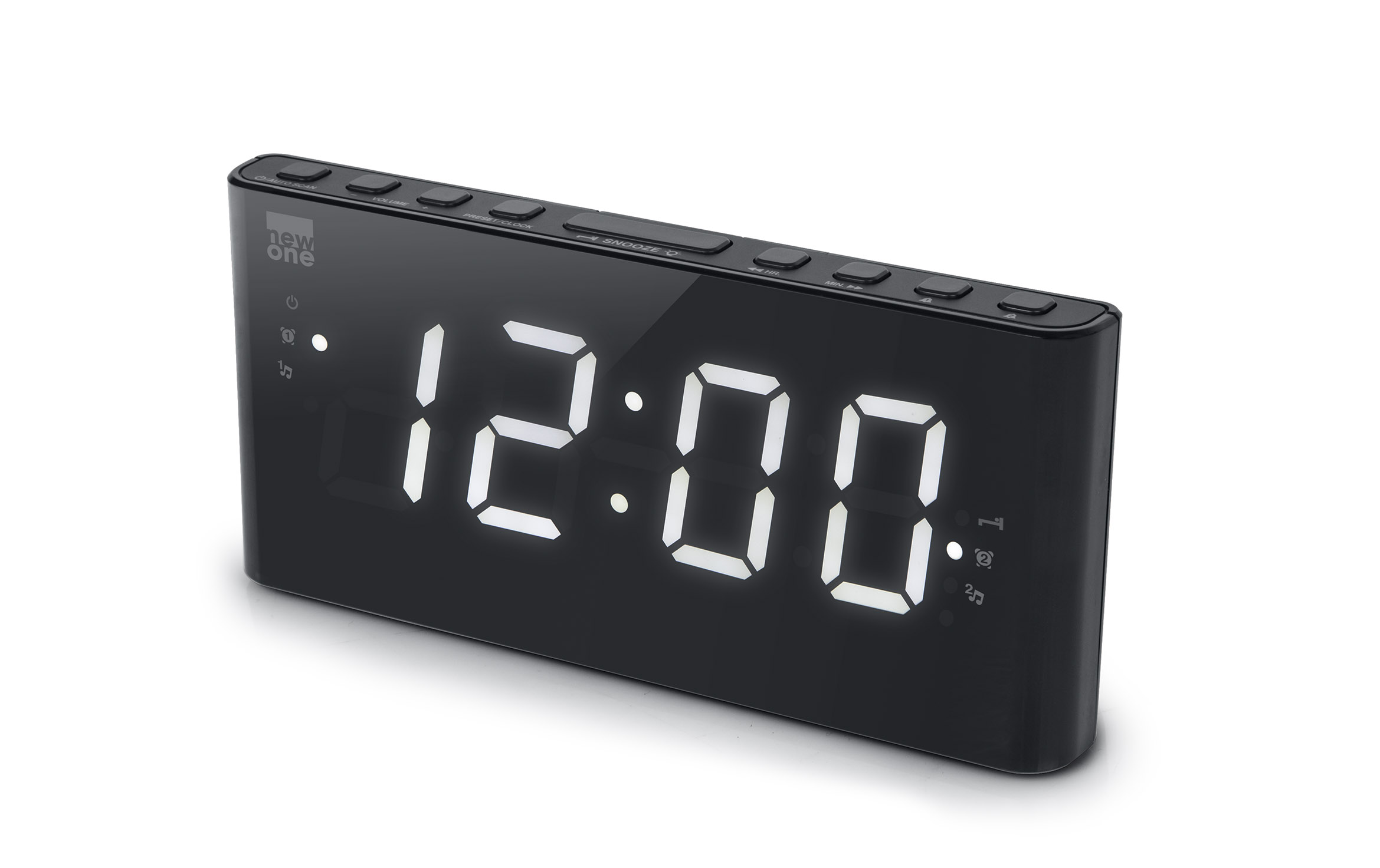 Pilt New-One | Alarm function | CR136 | Dual Alarm Clock Radio PLL | Black