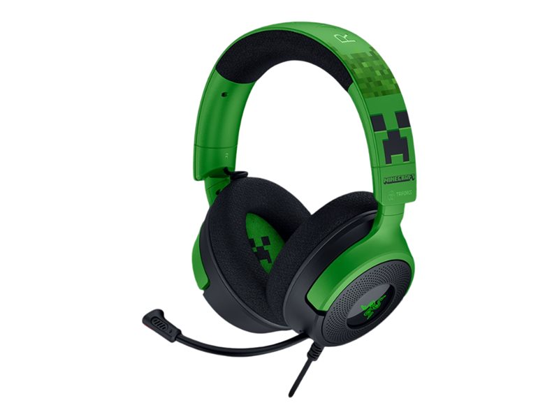 Pilt Razer Gaming Headset | Kraken V4 X | Wired | Over-Ear | Microphone | Minecraft Edition