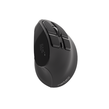 Pilt Natec | Vertical Mouse | Euphonie | Wireless | Bluetooth/USB Nano Receiver | Black