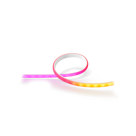 Pilt Philips Hue Gradient Lightstrip 1m Extension | Philips Hue | Lightstrip Extension | Hue Gradient Lightstrip 1m Extension | W | W | White and colored light