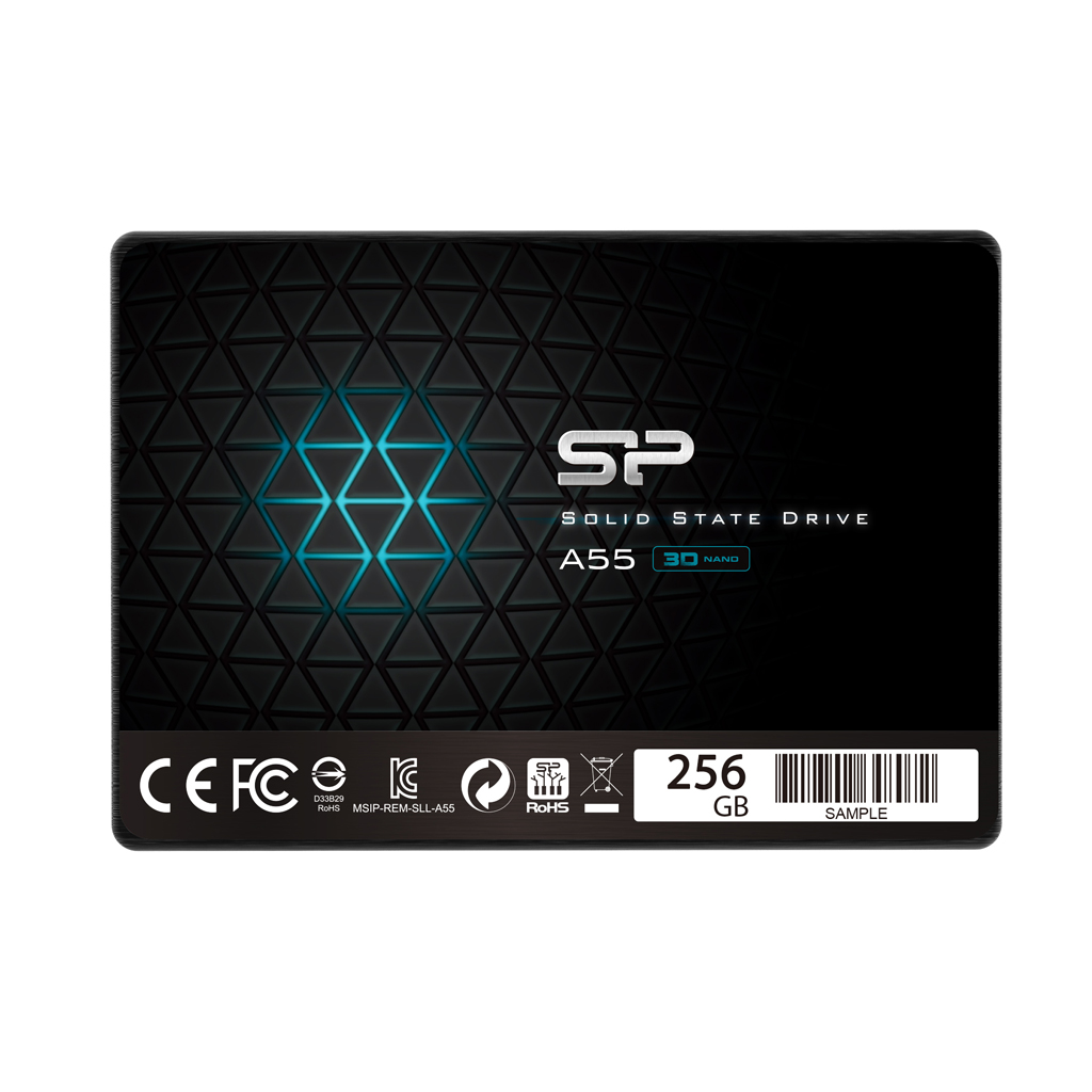 Pilt Silicon Power | A55 | 256 GB | SSD form factor 2.5" | Solid-state drive interface SATA | Read speed 550 MB/s | Write speed 450 MB/s