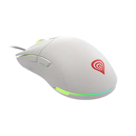 Pilt Genesis | Ultralight Gaming Mouse | Wired | Krypton 750 | Optical | Gaming Mouse | USB 2.0 | White | Yes