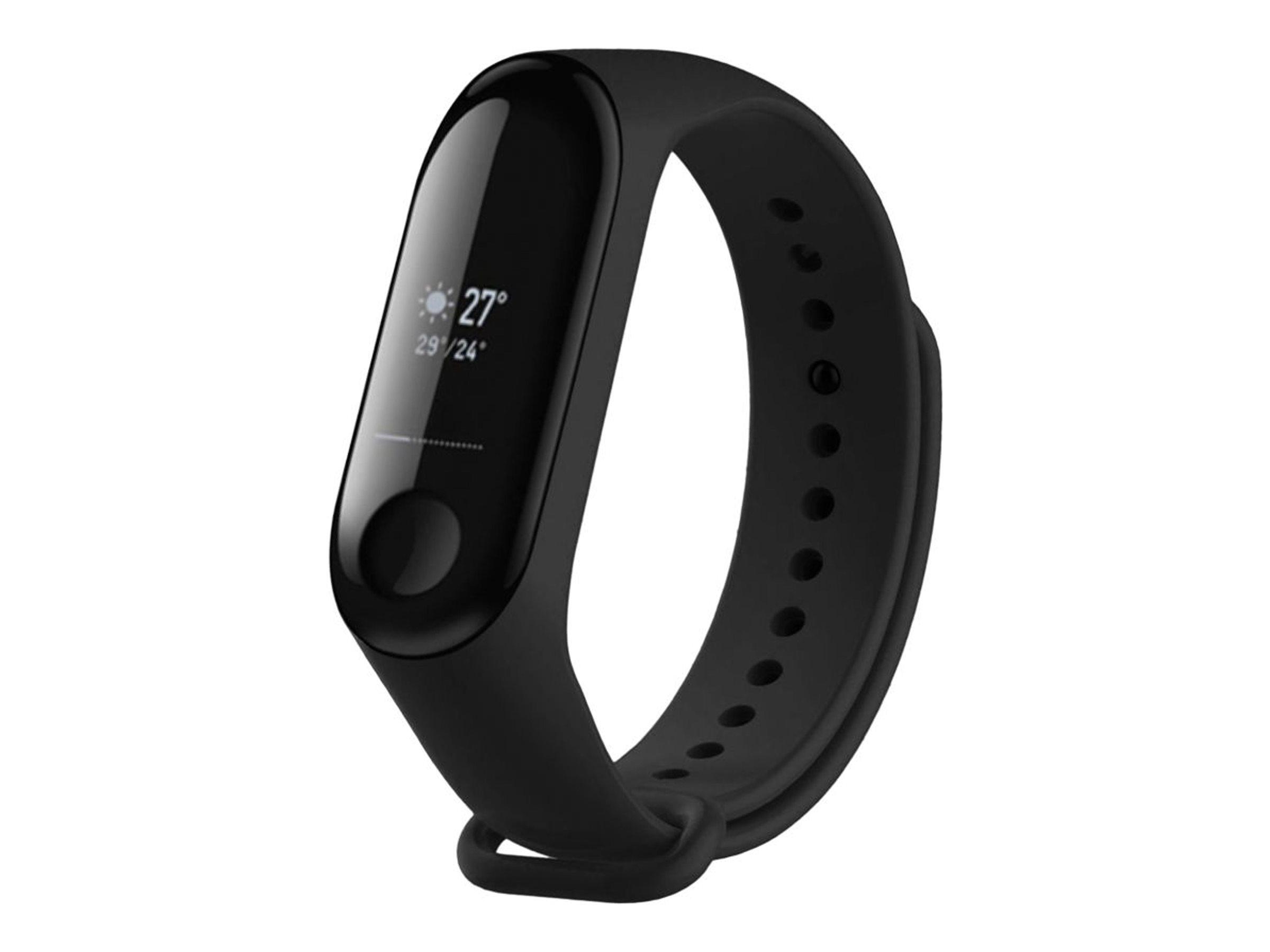 Pilt Fixed | Silicone Strap for Xiaomi Mi Band 3/4 | Black