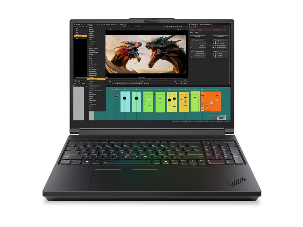 Pilt Lenovo ThinkPad P16 G3 | Black | 16 " | IPS | WUXGA | 1920 x 1200 pixels | Anti-glare | Intel Core Ultra 7 | 255HX | 32 (2x16) GB | SODIMM DDR5 | Solid-state drive capacity 1000 GB | NVIDIA RTX PRO 2000 Blackwell Generation | GDDR7 | 8 GB | Windows 11 Pro | 802.11be | Bluetooth version 5.4 | Keyboard language English | Keyboard backlit | Warranty 36 month(s) | Battery warranty 12 month(s)