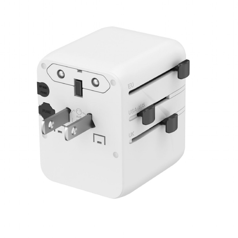 Pilt Gembird Universal travel power adapter | TPA-1A2C20-01-W | 20 W | Travel Adapter
