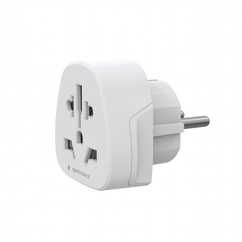 Pilt Gembird World to EU power adapter plug, 15 A | A-AC-EUMINTF | Travel adapter