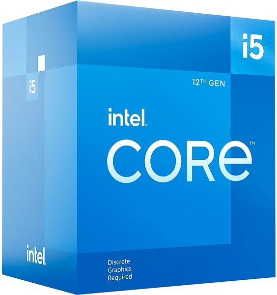 Pilt Intel | i5-12400F | 2.5 GHz | LGA1700 | Processor threads 12 | i5-124xx | Processor cores 6