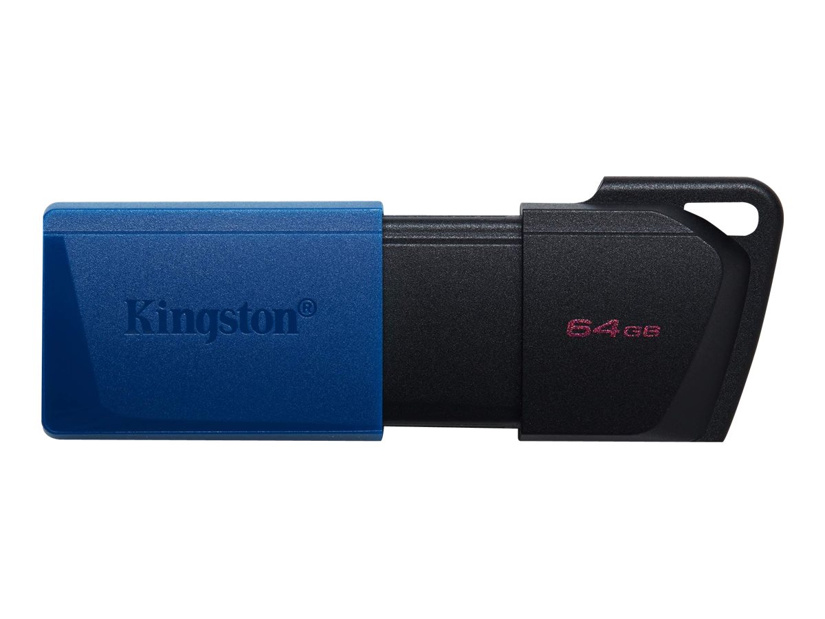 Pilt Kingston | USB 3.2 Flash Drive | DataTraveler Exodia M | 64 GB | USB 3.2 | Black/Blue