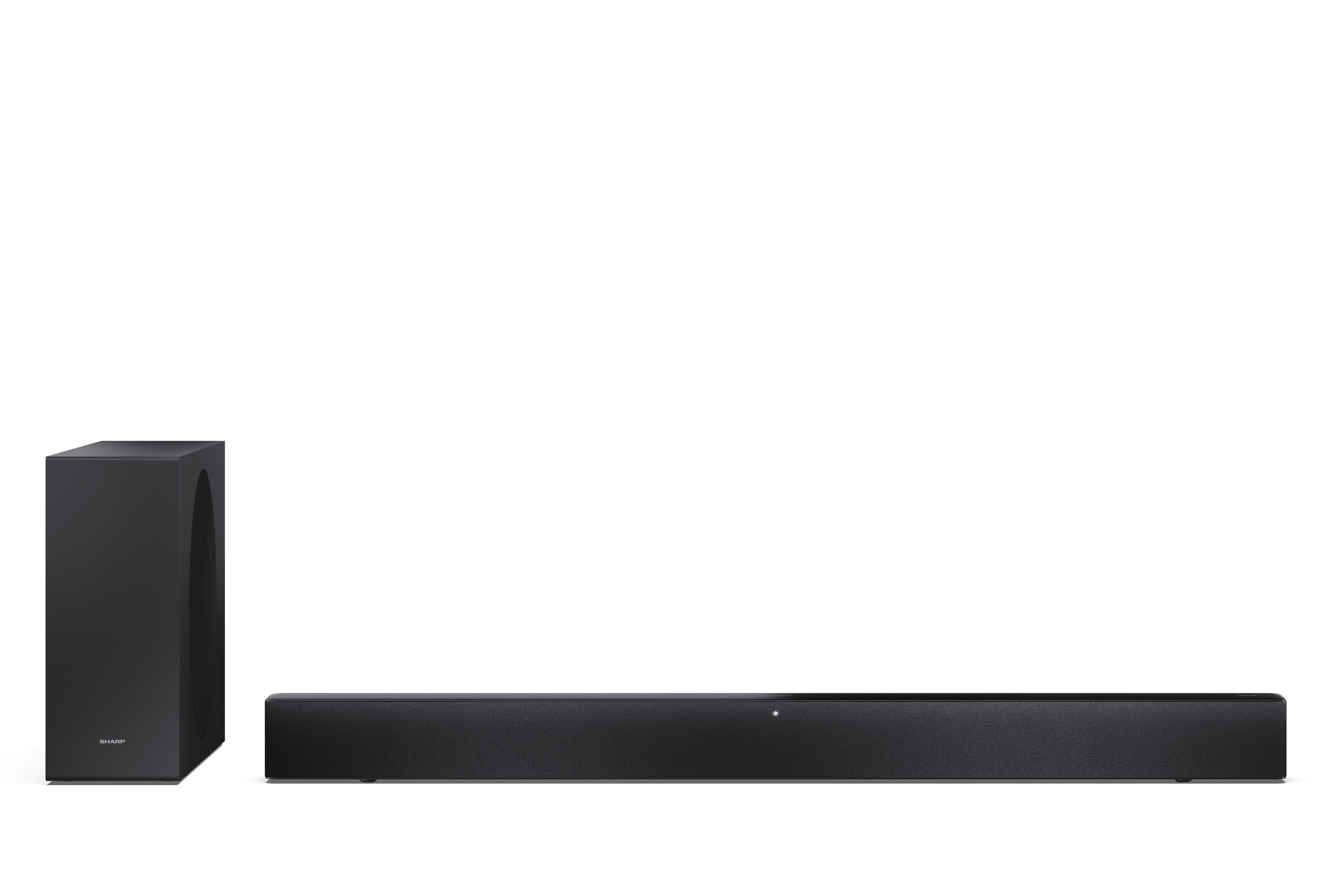 Pilt Sharp 2.1 Dolby Atmos/DTS Virtual:X Soundbar with Slim Wireless Subwoofer | HT-SBW310 | 330 W | Bluetooth | Black | Wireless connection