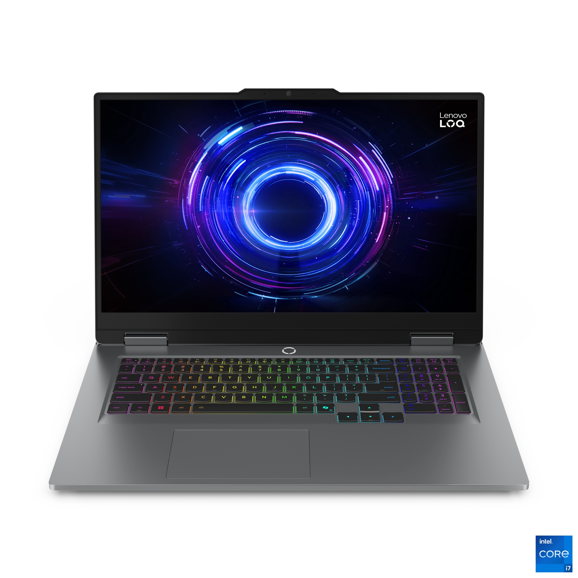Pilt Lenovo LOQ 17IRX10 | Luna Grey | 17.3 " | IPS | FHD | 1920 x 1080 pixels | Anti-glare | Intel Core i5 | i5-13450HX | 16 GB | SO-DIMM DDR5 | Solid-state drive capacity 1000 GB | NVIDIA GeForce RTX 5050 | GDDR7 | 8 GB | Windows 11 Home | 802.11ax | Bluetooth version 5.2 | Keyboard language English | Keyboard backlit | Warranty 24 month(s) | Battery warranty 12 month(s)
