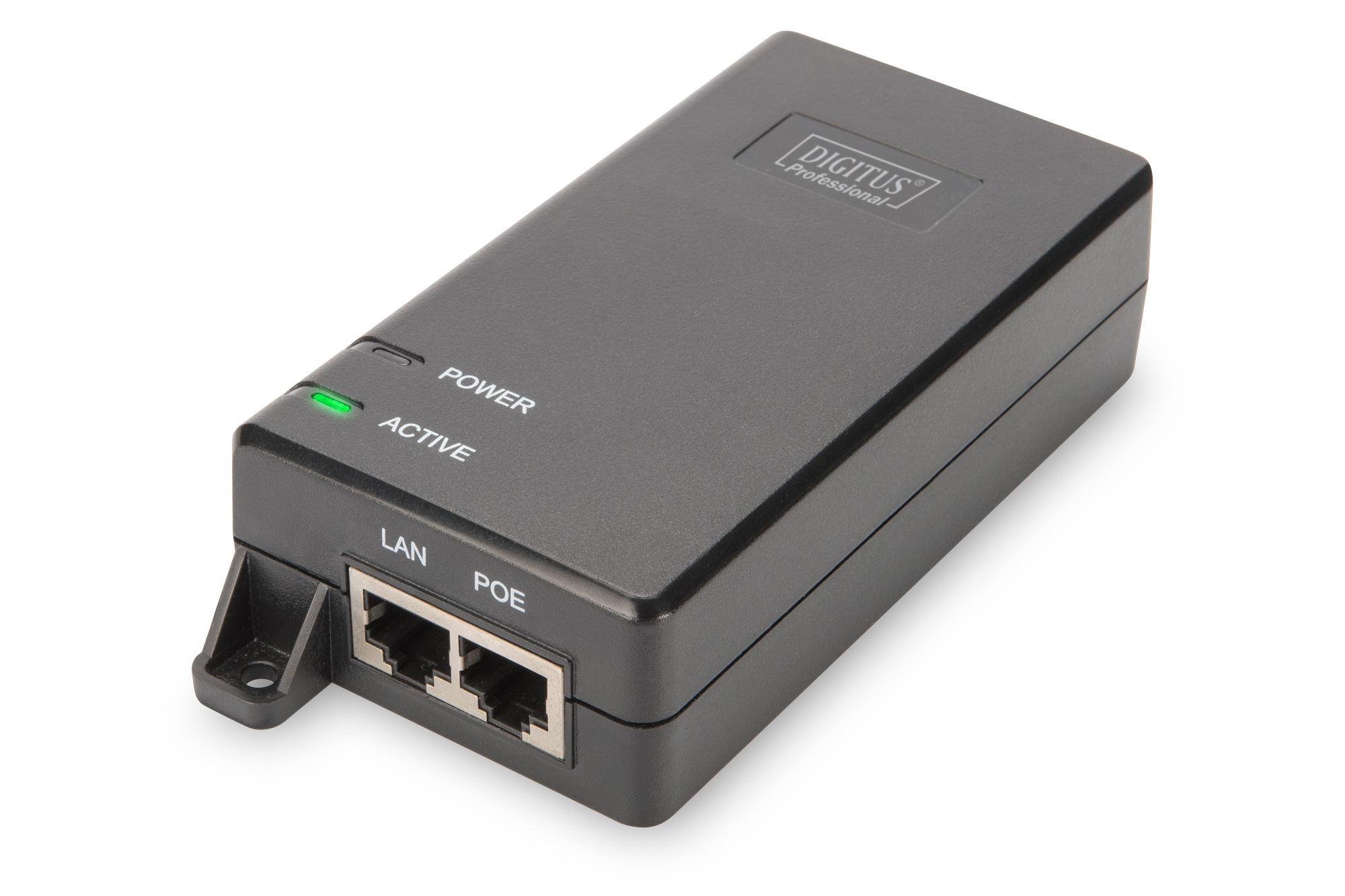 Pilt Digitus | Gigabit Ethernet PoE+ Injector | DN-95103-2 | 10/100/1000 Mbit/s | Ethernet LAN (RJ-45) ports 1xRJ-45 10/100/1000 Mbps Gigabit, 1xRJ-45 10/100/1000 Mbps PoE Output