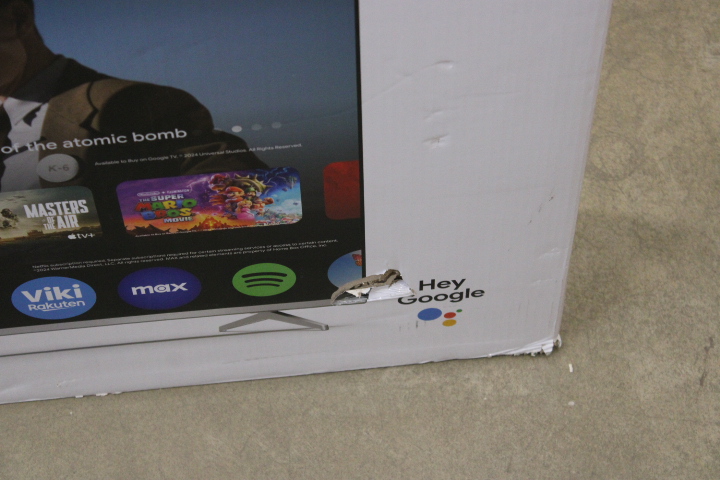 Pilt SALE OUT. Sharp 55GP6260E | 55" (139cm) | Smart TV | Google TV | 4K UHD QLED | DAMAGED PACKAGING, USED AS DEMO, MOUNTING MARK | Sharp 55GP6260E | 55" (139cm) | Smart TV | Google TV | 4K UHD QLED | DAMAGED PACKAGING, MARKS ON LEGS